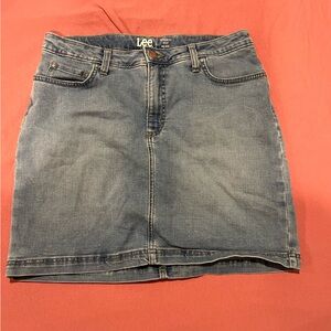 Lee Mid Rise Jean Skort 12